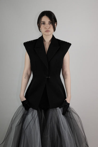 ノースリーブのコスチュームジャケット