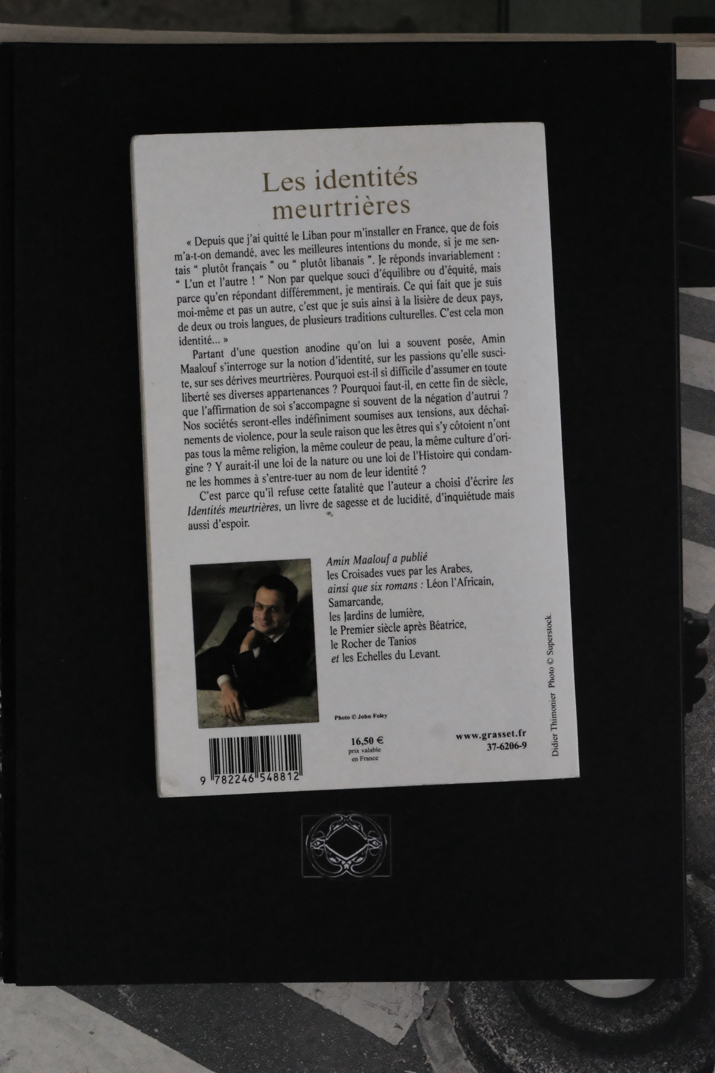 Les Identités Meutrières, Amin Maalouf