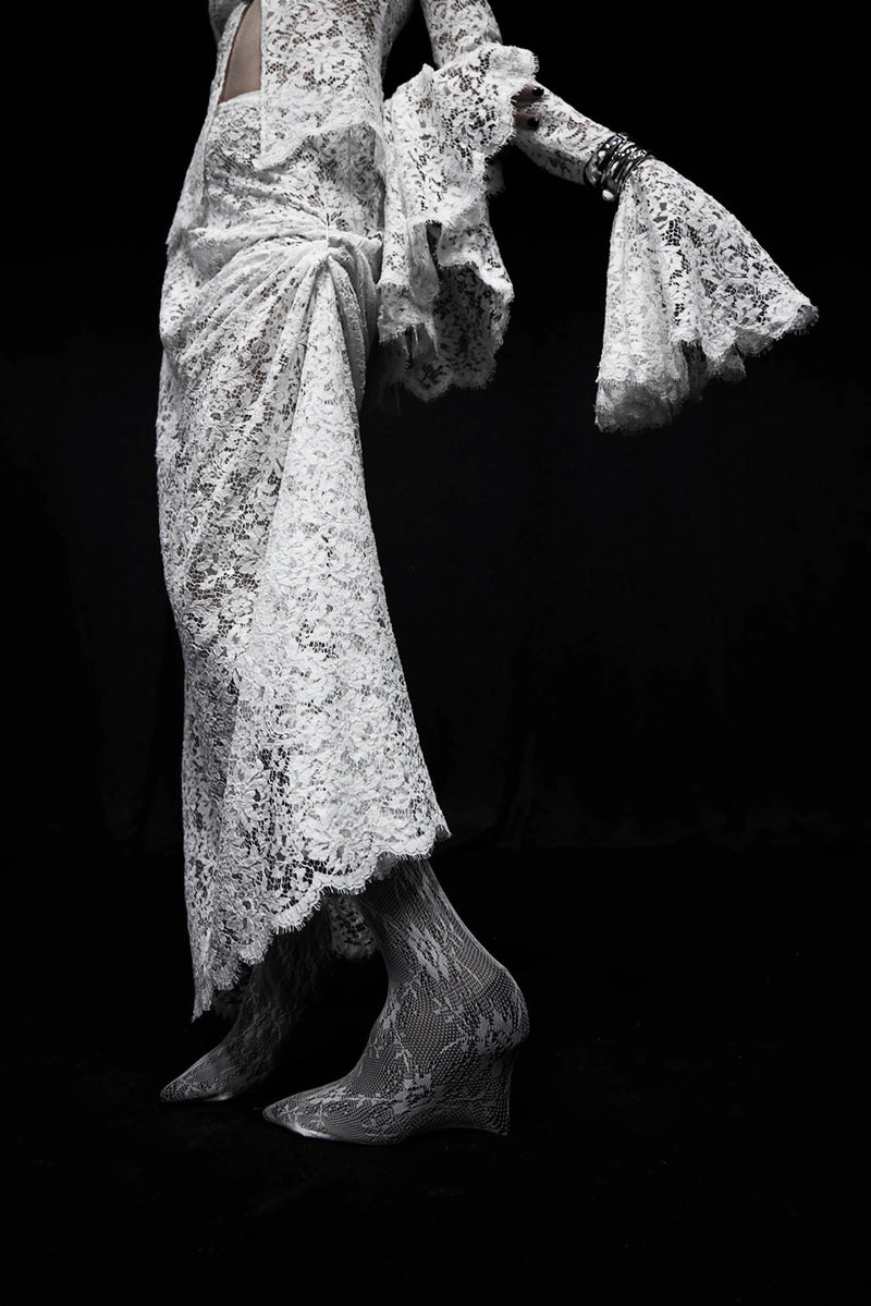The Alter White Lace Skirt