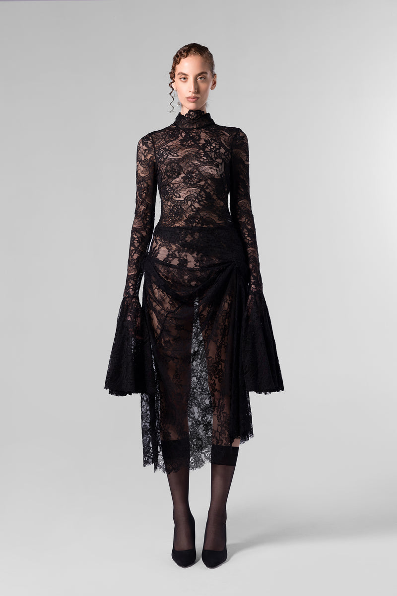 The Alter Black Lace Skirt