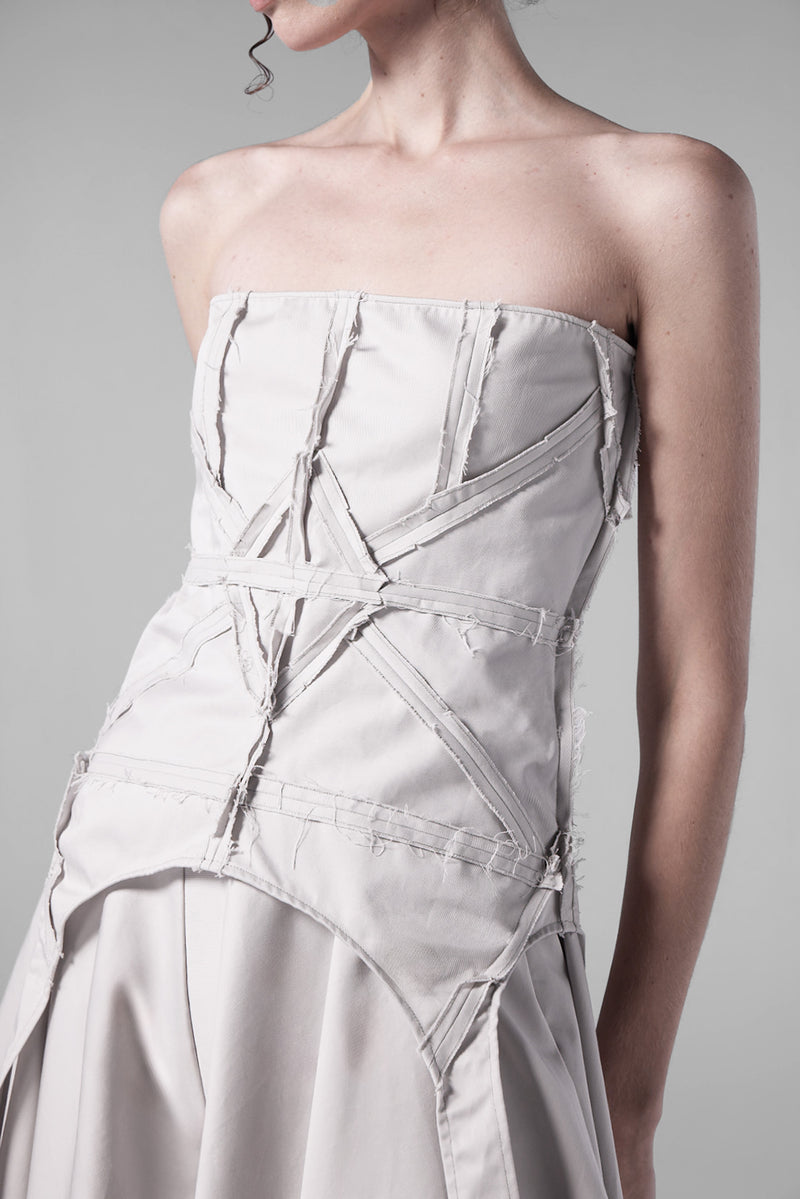 The Gray Jarretelles Top